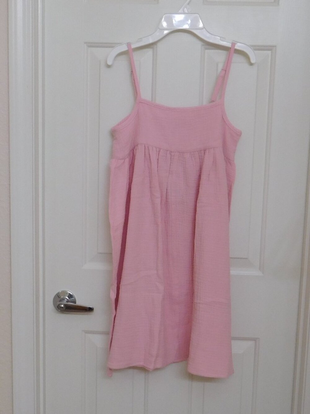 NWT Petite Plume Pink Gauze Summer Nightgown sz 7
